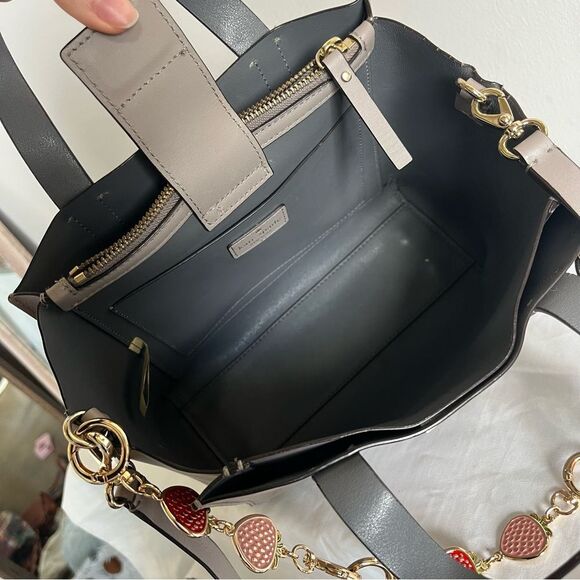 KATE SPADE Grey Tote Satchel Putman Drive Mini Nelle Crossbody Leila Knott - Picture 9 of 10